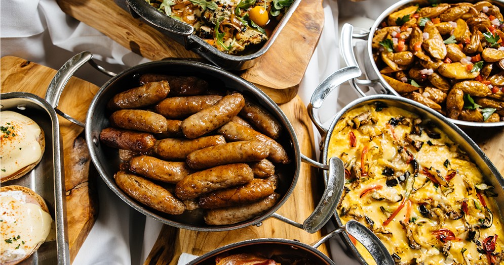 Champagne Brunch - Sausage Links and Other Dishes