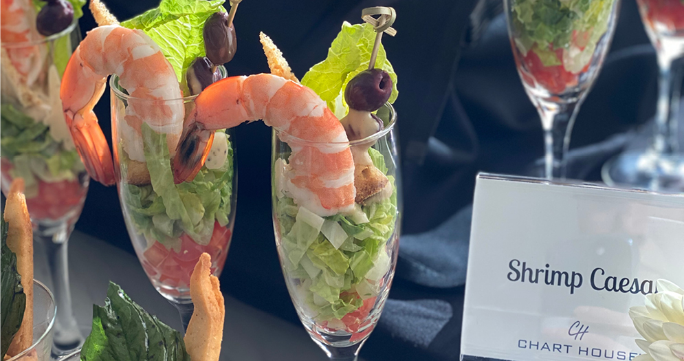 Champagne Brunch - Shrimp Caesar Salad Cocktail