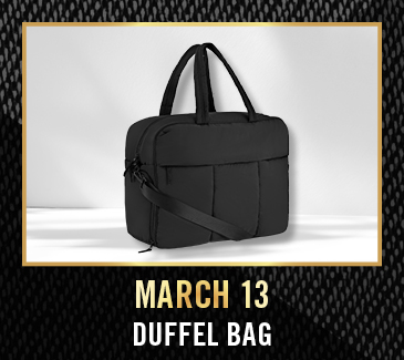 March 13 Gift Giveaway - Duffel Bag