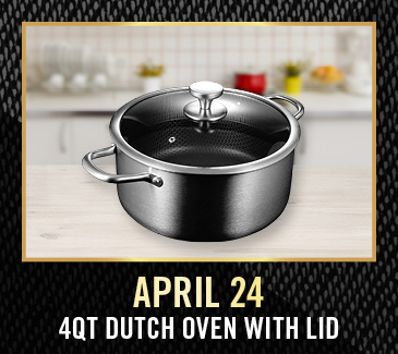 April 24 Gift Giveaway - 4 Qt Dutch Oven with Lid